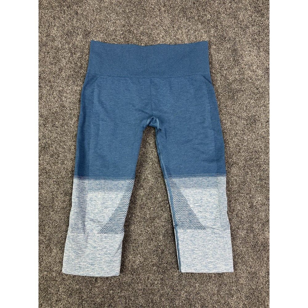 Lululemon Leggings Womens 8 Blue Ombre Seamlessly Street‎ Crop Athletic Gym